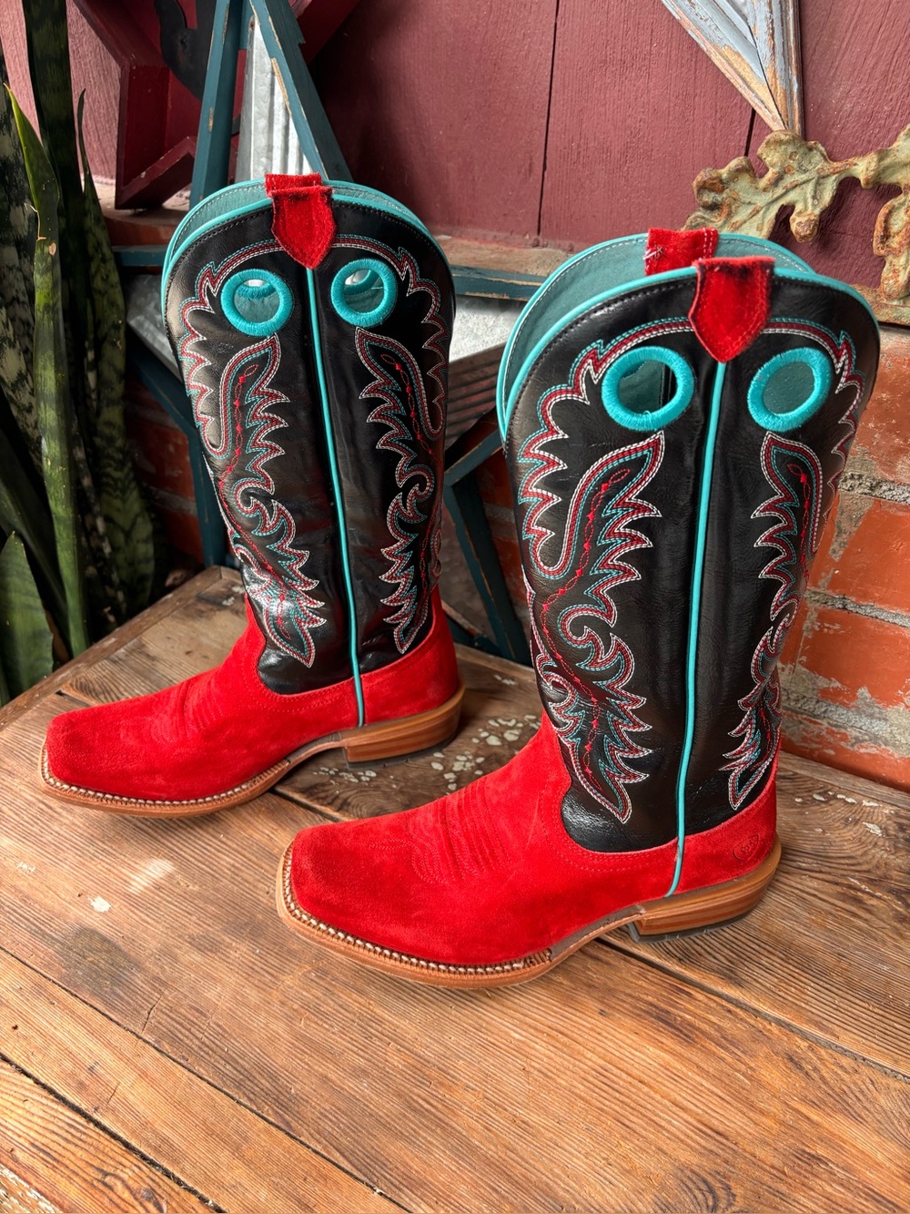 Ariat Fiery Roughout Futurity Boon Leather Western Boot 10046890 Women’s 8